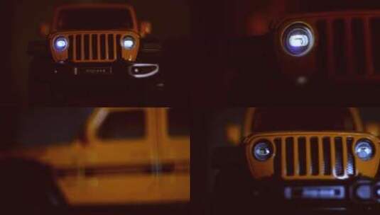 jeep车模型高清在线视频素材下载