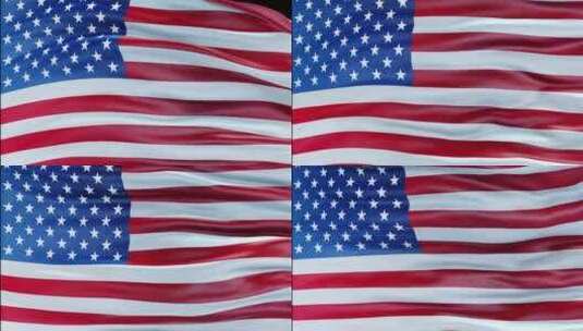 美国国旗，动画，3d，旗帜高清在线视频素材下载