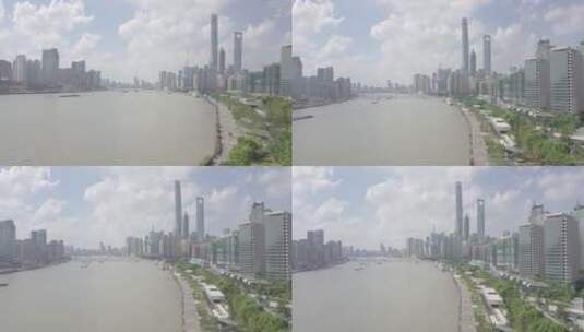 收了-上海外滩浦江航拍4k DJI_0003高清在线视频素材下载
