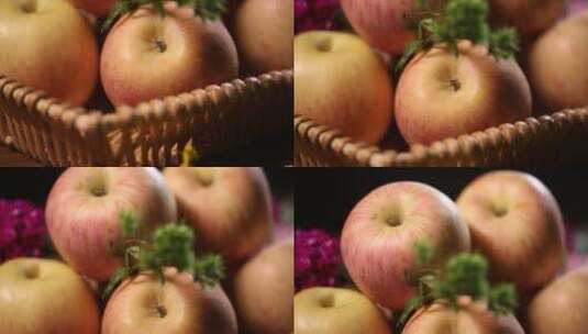 苹果水果维生素高清在线视频素材下载