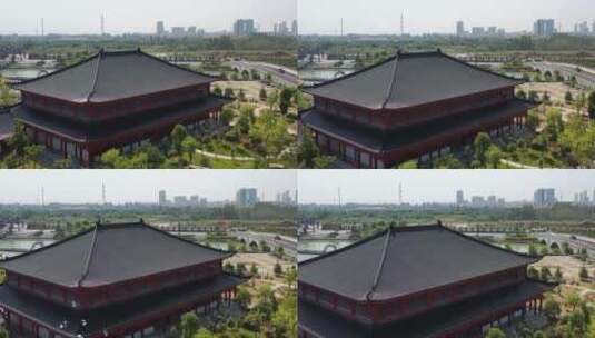 4k航拍中国风建筑高清在线视频素材下载