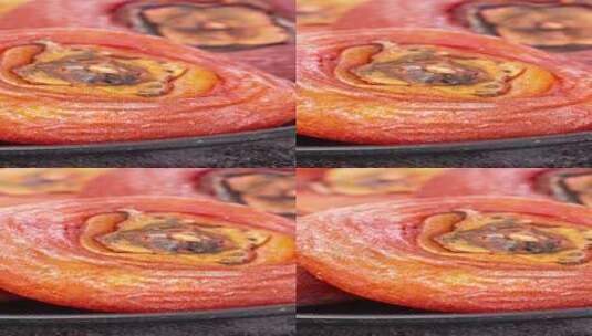 陕西富平柿饼美食4k滑轨平移高清在线视频素材下载