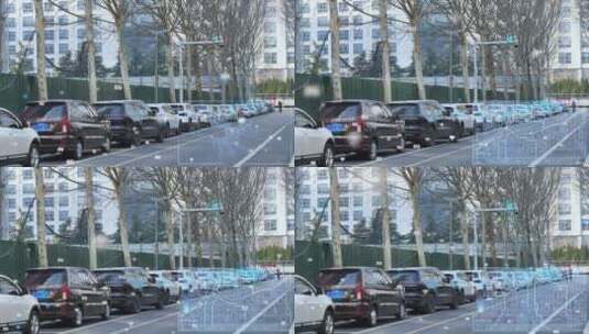 科技监控公安电子眼城市道路监控大数据高清在线视频素材下载