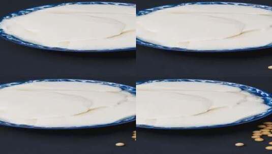 传统食品豆腐脑4k视频滑轨平移高清在线视频素材下载