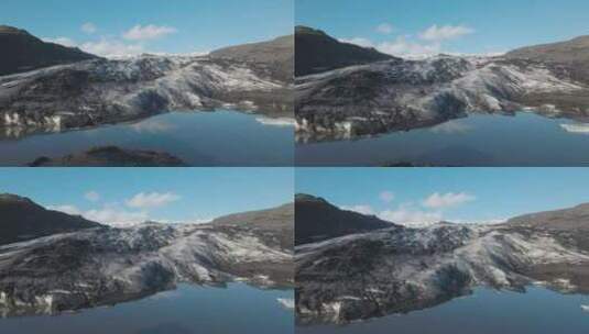 冰川前的冰原高清在线视频素材下载