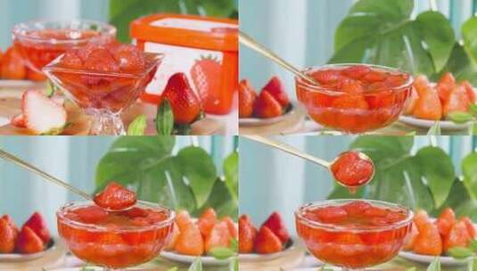 冰点草莓高清在线视频素材下载
