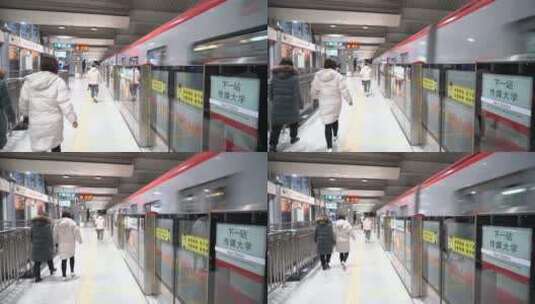 北京地铁镜头高清在线视频素材下载