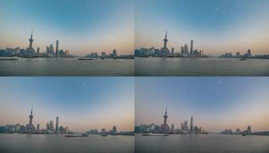 上海外滩日落延时高清在线视频素材下载