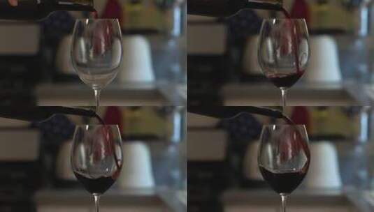将红酒倒入杯中高清在线视频素材下载