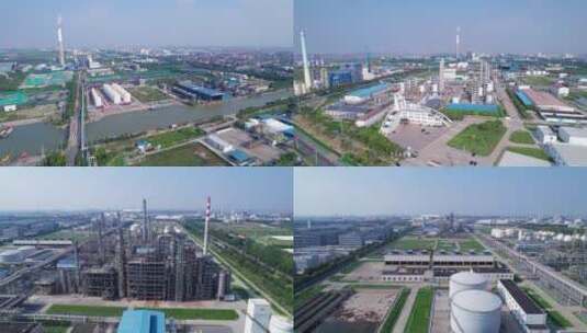 常州滨江经济开发区-4k航拍高清在线视频素材下载
