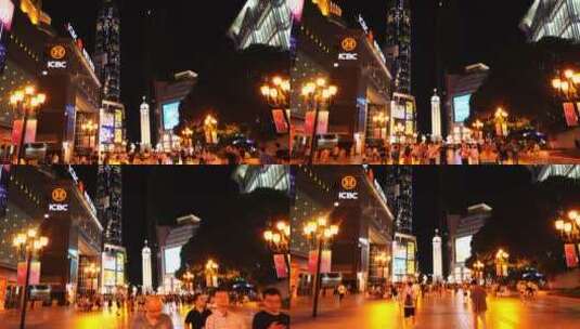 4K重庆解放碑步行街实拍素材1高清在线视频素材下载