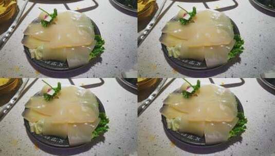 4K高清实拍火锅食材配菜高清在线视频素材下载