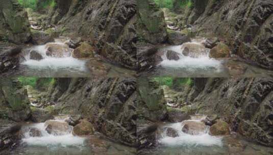 夏日山间溪流高清在线视频素材下载