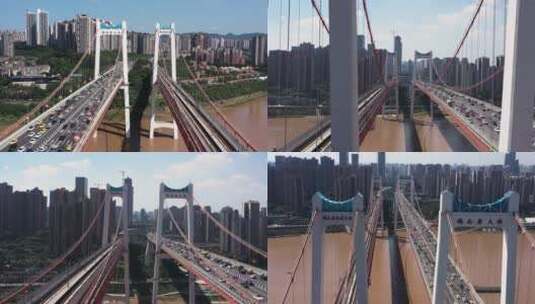 （新片场独家）重庆鹅公岩大桥航拍素材2高清在线视频素材下载