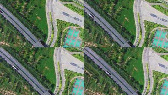 海东市乐都区境内G6高速公路高清在线视频素材下载