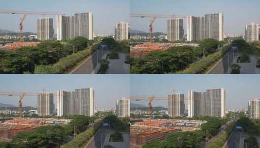 广州增城新塘航拍高清在线视频素材下载
