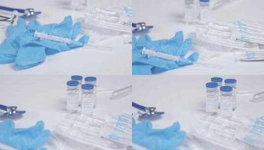 新冠疫苗宣传接种药剂宣传使用素材高清在线视频素材下载