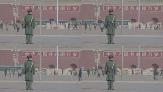 北京天安门红旗高清在线视频素材下载