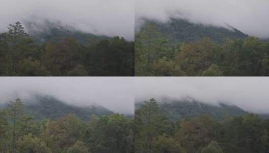 烟雾弥漫的山脉高清在线视频素材下载