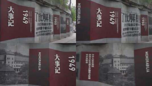 重庆大事记围墙高清在线视频素材下载