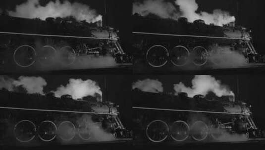 老式蒸汽火车机车高清在线视频素材下载