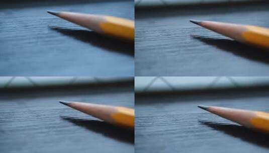桌子上一支铅笔高清在线视频素材下载