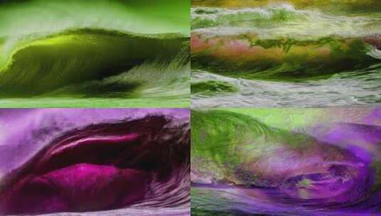 海浪艺术流体高清在线视频素材下载