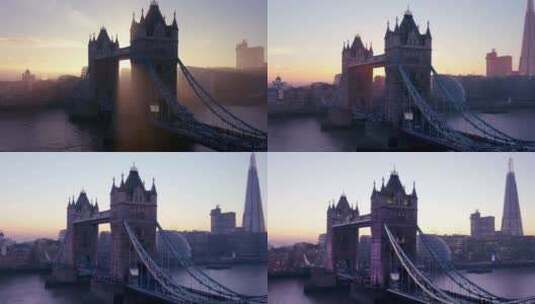 伦敦英格兰英国日夜延时高清在线视频素材下载
