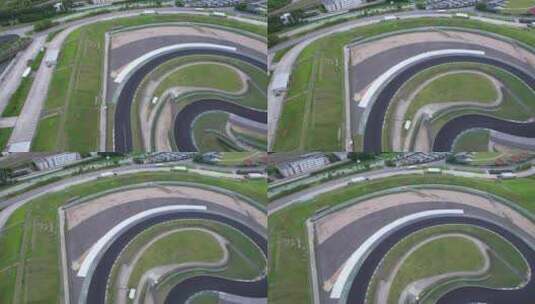 航拍·上海国际赛车场高清在线视频素材下载