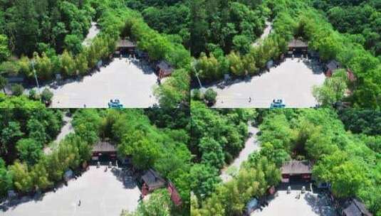 4K陕西安康香溪洞航拍视频高清在线视频素材下载