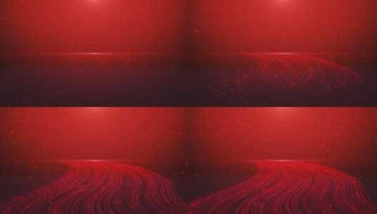 大红色粒子光线 红色粒子河流背景高清在线视频素材下载