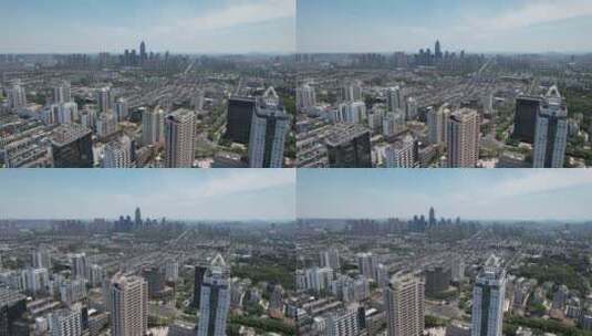 浙江绍兴城市建设城市风光航拍高清在线视频素材下载
