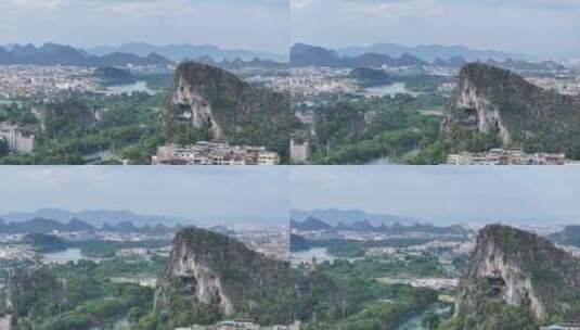 中国广西壮族自治区桂林市七星区穿山景区高清在线视频素材下载