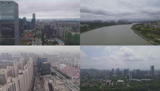 广西南宁城市建设南宁地表建筑航拍高清在线视频素材下载