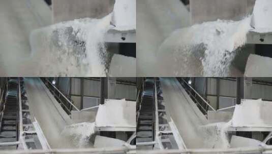 糖厂白砂糖生产线高清在线视频素材下载