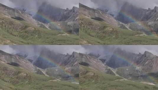 西藏亚东县卓木拉日雪山高清在线视频素材下载