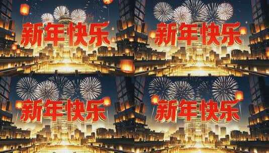 2025新年祝福 艺术字高清在线视频素材下载