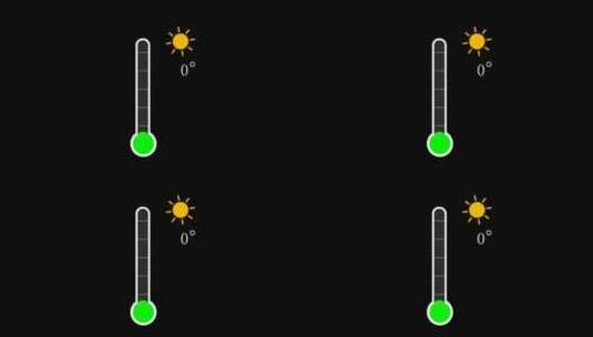 温度计（数值和温度可更改）高清AE视频素材下载