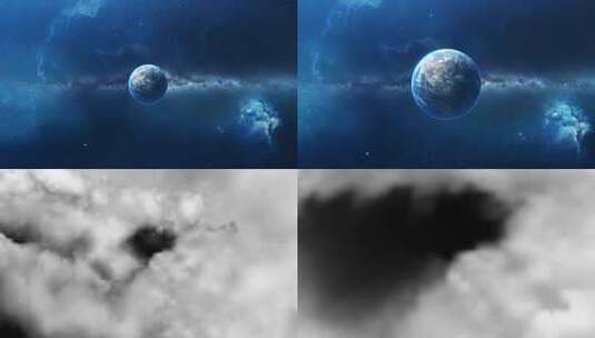 5K-穿梭地球+云穿梭高清AE视频素材下载