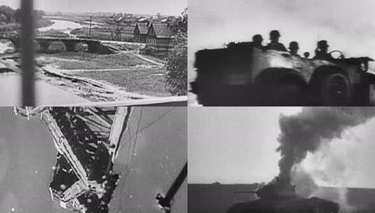 二战 卫国战争 德军入侵占领苏联 蓝色行动高清在线视频素材下载