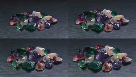 多彩宝石微距特写高清在线视频素材下载