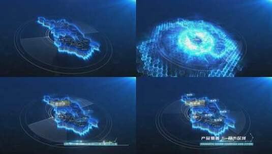 江苏省江苏省地图区位图区位地图AE模板高清AE视频素材下载