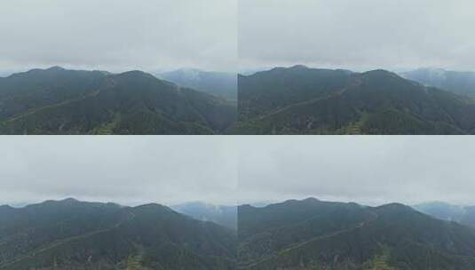 云雾缭绕的皖南山区山脉高清在线视频素材下载