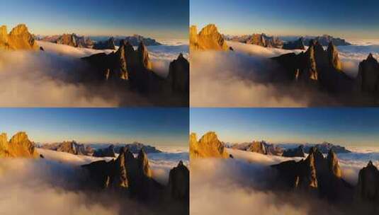 高山云海壮丽景观高清在线视频素材下载