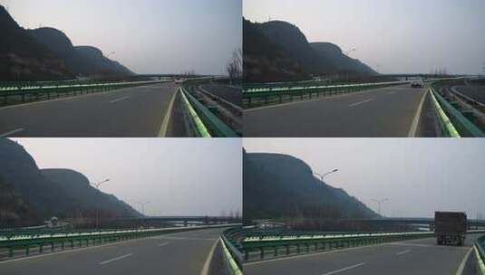 相机高清摄伍家岗长江大桥匝道高清在线视频素材下载