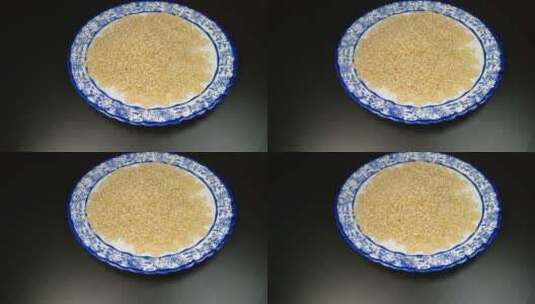 4K糙米粮食食物高清在线视频素材下载