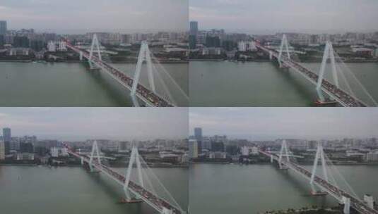 海口世纪大桥4k高清航拍素材高清在线视频素材下载