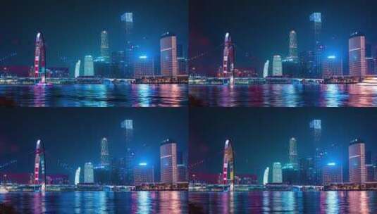 广州猎德大桥高清在线视频素材下载