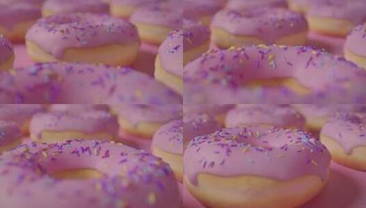 甜甜圈开场高清在线视频素材下载