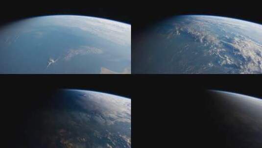 飞过地球的白昼黑夜高清在线视频素材下载